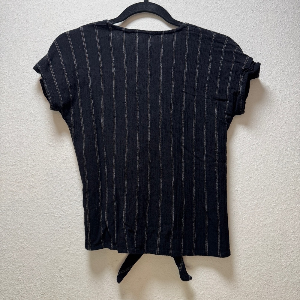 Fat Face Blue Cap Sleeve Button Down Shirt - Picture 2 of 8